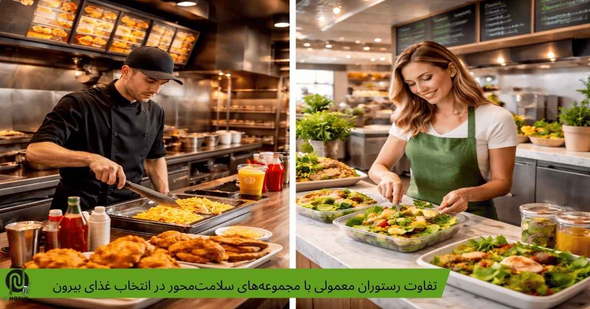 تفاوت رستوران معمولی با مجموعه‌های سلامت‌محور
